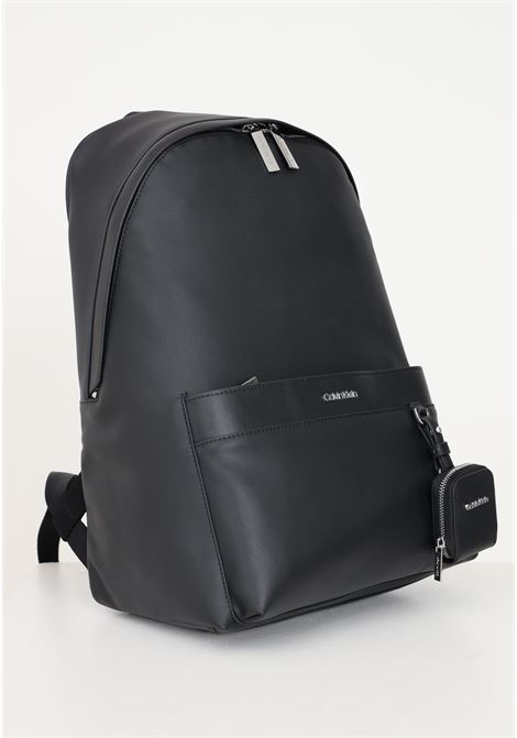 Black backpack for men and women with logo and coin purse CALVIN KLEIN | K50K511846BEH